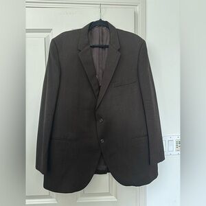 Classic Brown Men's Wool  Blazer
